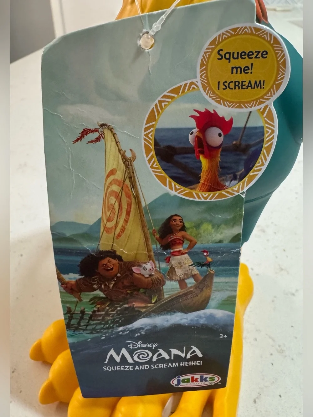 Disney MOANA Squeeze And Scream Hei Hei Toy 12”-13” Chicken Rooster
